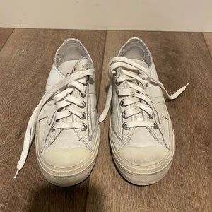 Golden Goose V-Star sneakers in Vintage effect leather.